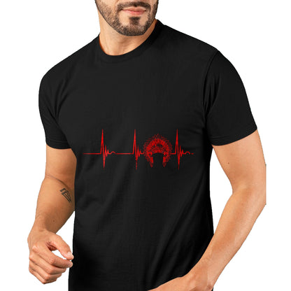 Native American T-Shirts, Vintage Native American Unisex T-Shirt/Hoodie/Sweatshirt HLT00 - Native American Headdress Indian Chief Heartbeat EKG Pulse T-Shirt