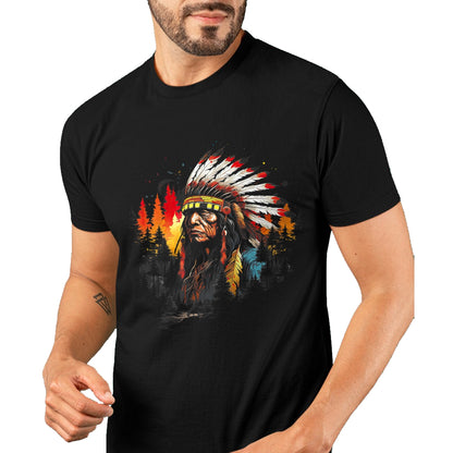 Native American T-Shirts, Vintage Native American Unisex T-Shirt/Hoodie/Sweatshirt HLT00 - Native American Chief Tribes Culture Sacred Sioux T-Shirt (2)