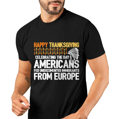 Native American T-Shirts, Vintage Native American Unisex T-Shirt/Hoodie/Sweatshirt HLT00 - Indigenous People Thanksgiving - American Immigrant T-Shirt