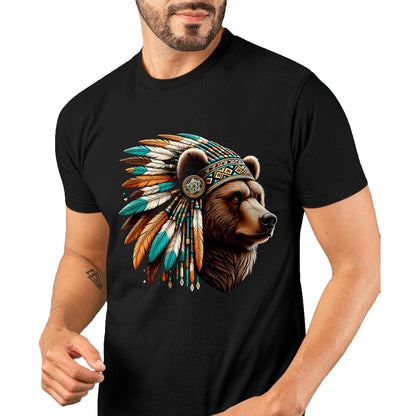 Native American T-Shirts, Vintage Native American Unisex T-Shirt/Hoodie/Sweatshirt HLT00 - Retro Native American Indian Chief Men Women Sitting Bull T-Shirt (1)