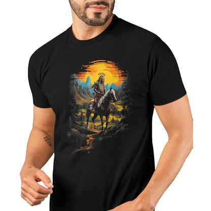 Native American T-Shirts, Vintage Native American Unisex T-Shirt/Hoodie/Sweatshirt HLT00 - Native American Heritage Chief T-Shirt (4)