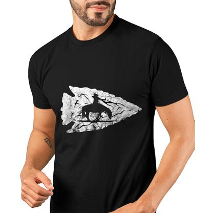 Native American T-Shirts, Vintage Native American Unisex T-Shirt/Hoodie/Sweatshirt HLT00 - American Flag - Arrowhead Hunting Native American Relic Hunter Arrowhead T-Shirt