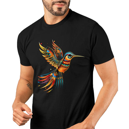 Native American T-Shirts, Vintage Native American Unisex T-Shirt/Hoodie/Sweatshirt HLT00 - Hummingbird Indian Tribal Art Indian Indigenous T-Shirt (1)