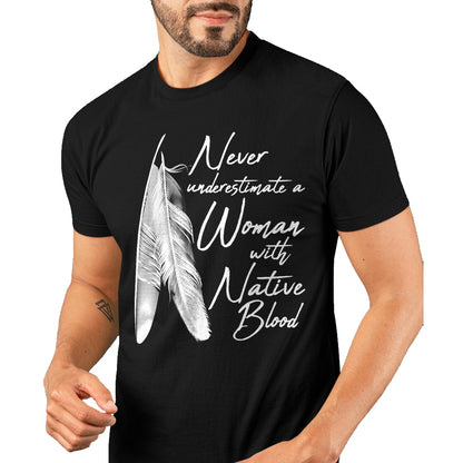 Native American T-Shirts, Vintage Native American Unisex T-Shirt/Hoodie/Sweatshirt HLT00 - Native American A Woman With Native Blood American Indian T-Shirt (1)
