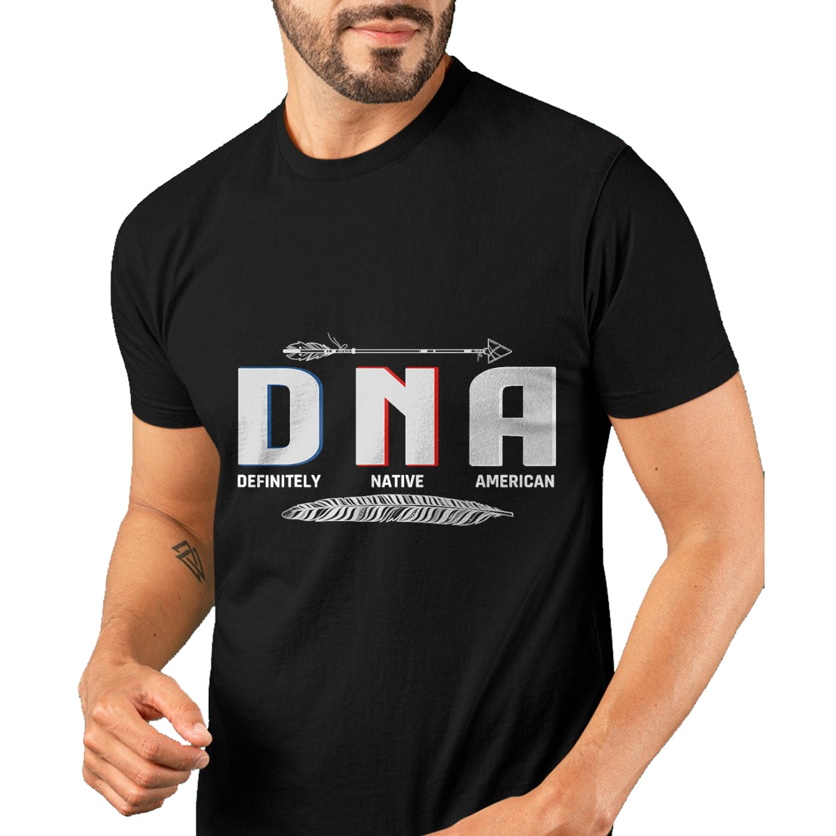 Native American T-Shirts, Vintage Native American Unisex T-Shirt/Hoodie/Sweatshirt HLT00 - Native American DNA Native Indian Pride Indigenous T-Shirt (1)
