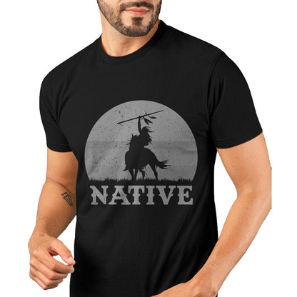 Native American T-Shirts, Vintage Native American Unisex T-Shirt/Hoodie/Sweatshirt HLT00 - Northwest Native American Knight Pride Mountain Warrior T-Shirt (4)