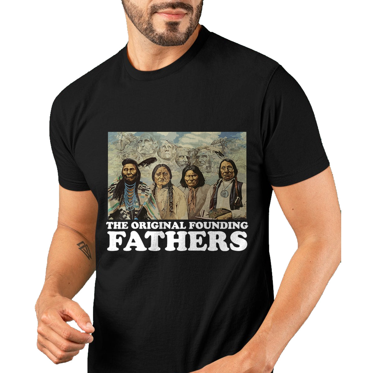 Native American T-Shirts, Vintage Native American Unisex T-Shirt/Hoodie/Sweatshirt HLT00 - The Original Founding Fathers Native American T-Shirt (4)