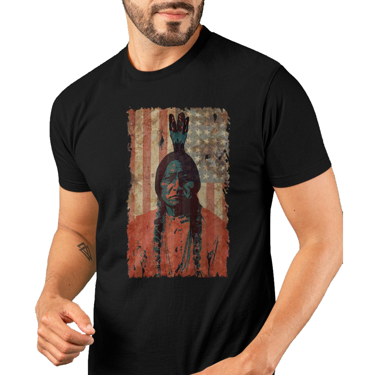 Native American T-Shirts, Vintage Native American Unisex T-Shirt/Hoodie/Sweatshirt HLT00 - Native American Vintage T-Shirt (1)