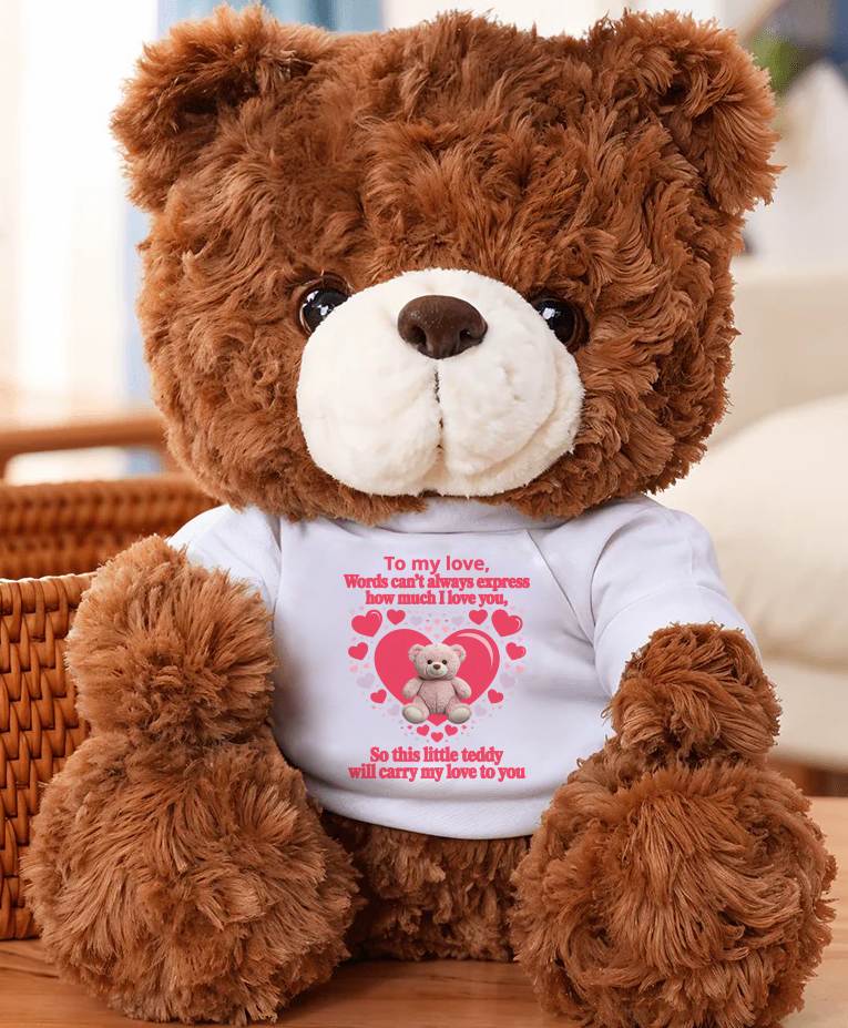 TO MY LOVE - TEDDY BEAR, PERFECT GIFT FOR YOUR SOULMATE - EBIL00