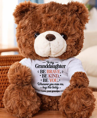 TO MY GRANDDAUGHTER - TEDDY BEAR, A BIG HUG FROM GRANDPA - EBIL00