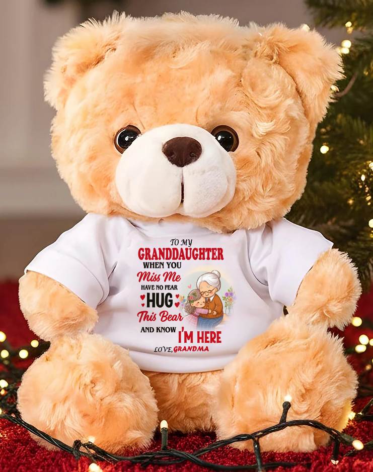 TO MY GRANDDAUGHTER - TEDDY BEAR, A BIG HUG FROM GRANDMA - EBIL00