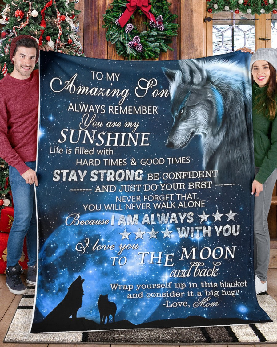 Special Gift For Your Son Blanket - From Mom (SKUB12-182)