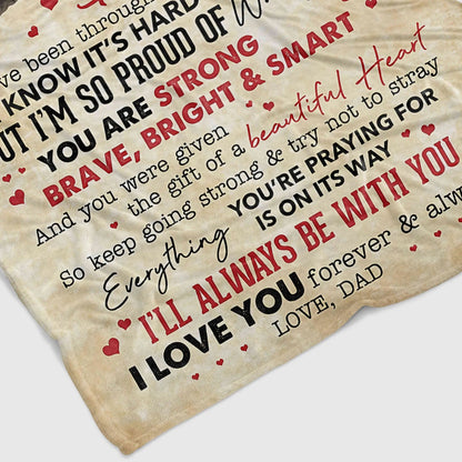 Special Gift For Your Daughter Blanket - From Dad
