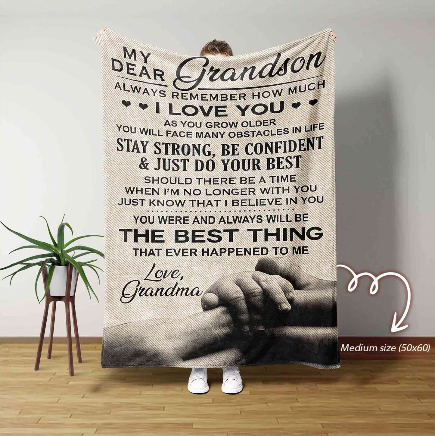 Special Gift For Grandson Blanket - From Grandma