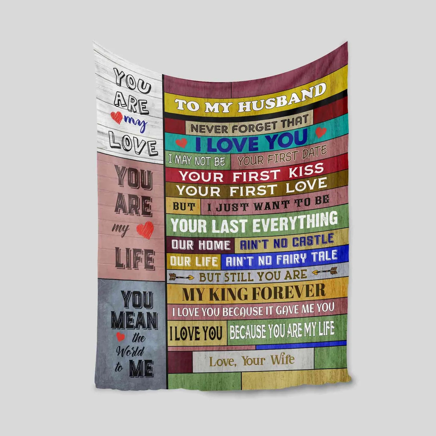 Special Gift For Husband Blanket - From Wife