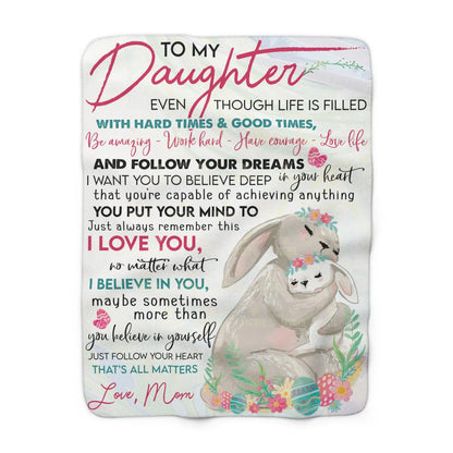 Special Gift For Your Daughter Blanket - From Mom