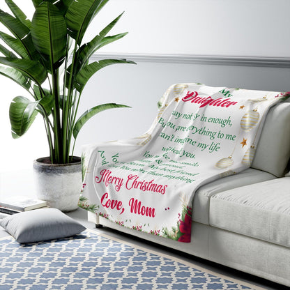 BLANKET FOR DAUGHTER - GIFT FROM MOM - COMFORT & WARMTH GIFT