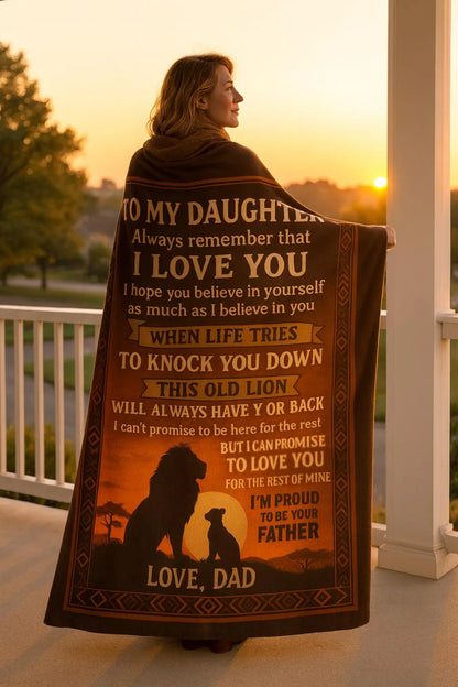 Special Gift For Your Daughter Blanket - From Dad