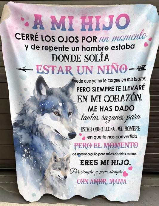 MANTA PARA HIJO – REGALO DE COMODIDAD Y CALOR DE MAMÁ Manta acolchada de forro polar Sherpa NTTDsp