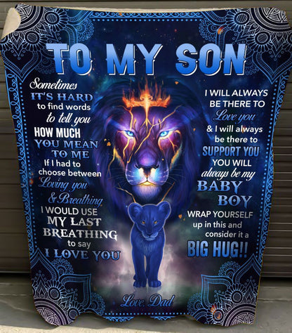 Special Gift for Your Son - From Dad Blanket