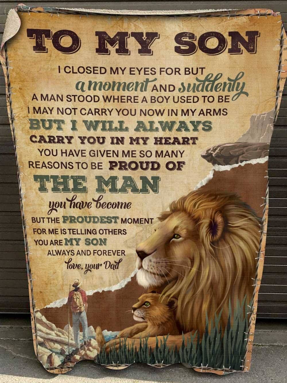 Special Gift for Your Son - From Dad Blanket