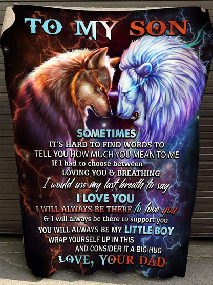 Special Gift for Your Son - From Dad Blanket