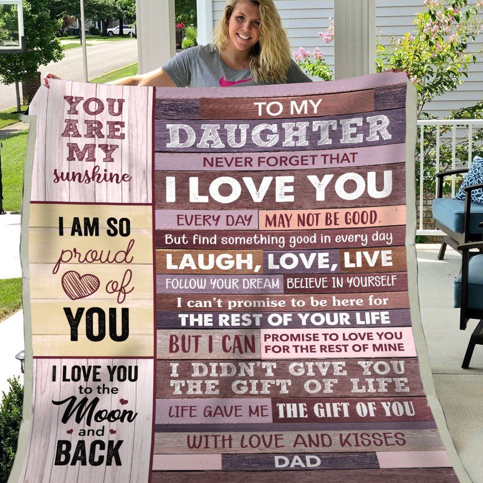 Special Gift for Your Daughter - From Dad Blanket (SKUB12-207)