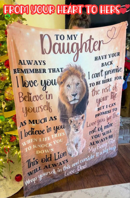 Special Gift For Your Daughter Blanket - From Dad