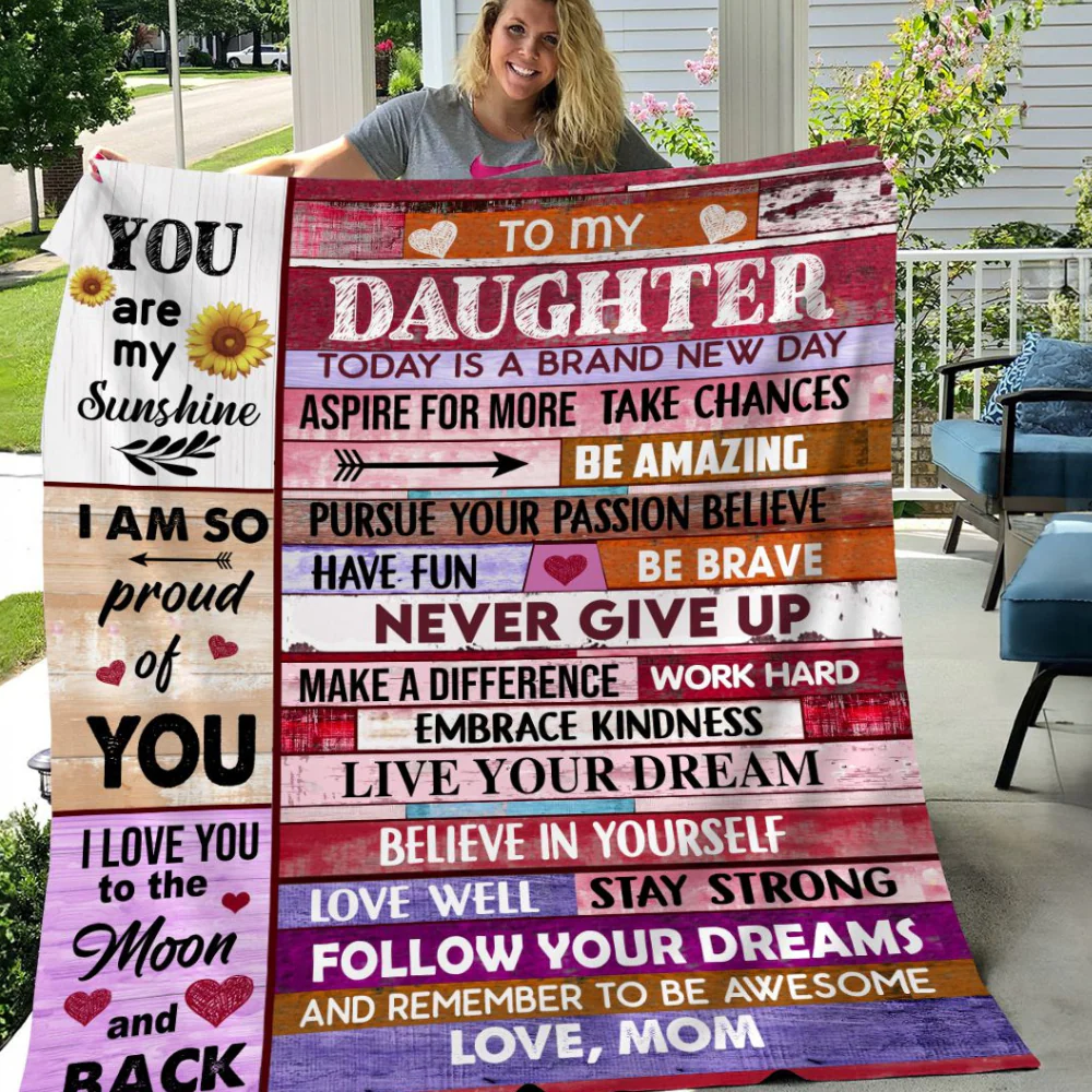 Special Gift For Your Daughter Blanket - From Mom