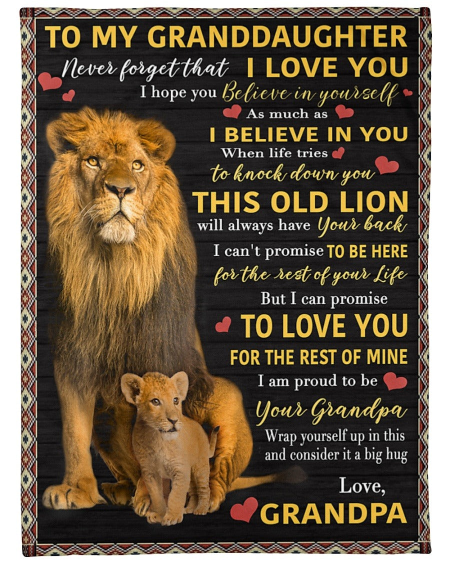 Special Gift for Your Granddaughter - From Granpa Blanket