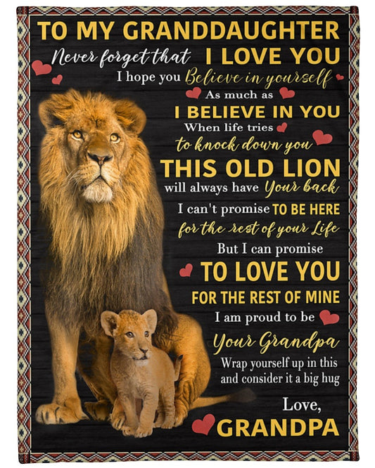 Special Gift for Your Granddaughter - From Granpa Blanket