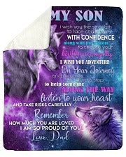 Special Gift For Your Son Blanket "Listen To You Heart" - From Dad (SKUB12-139)