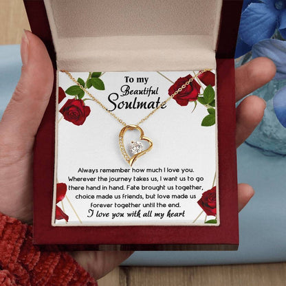 TO MY SOULMATE - GIFT FROM HUSBAND "Until The End" - Forever Love Necklace