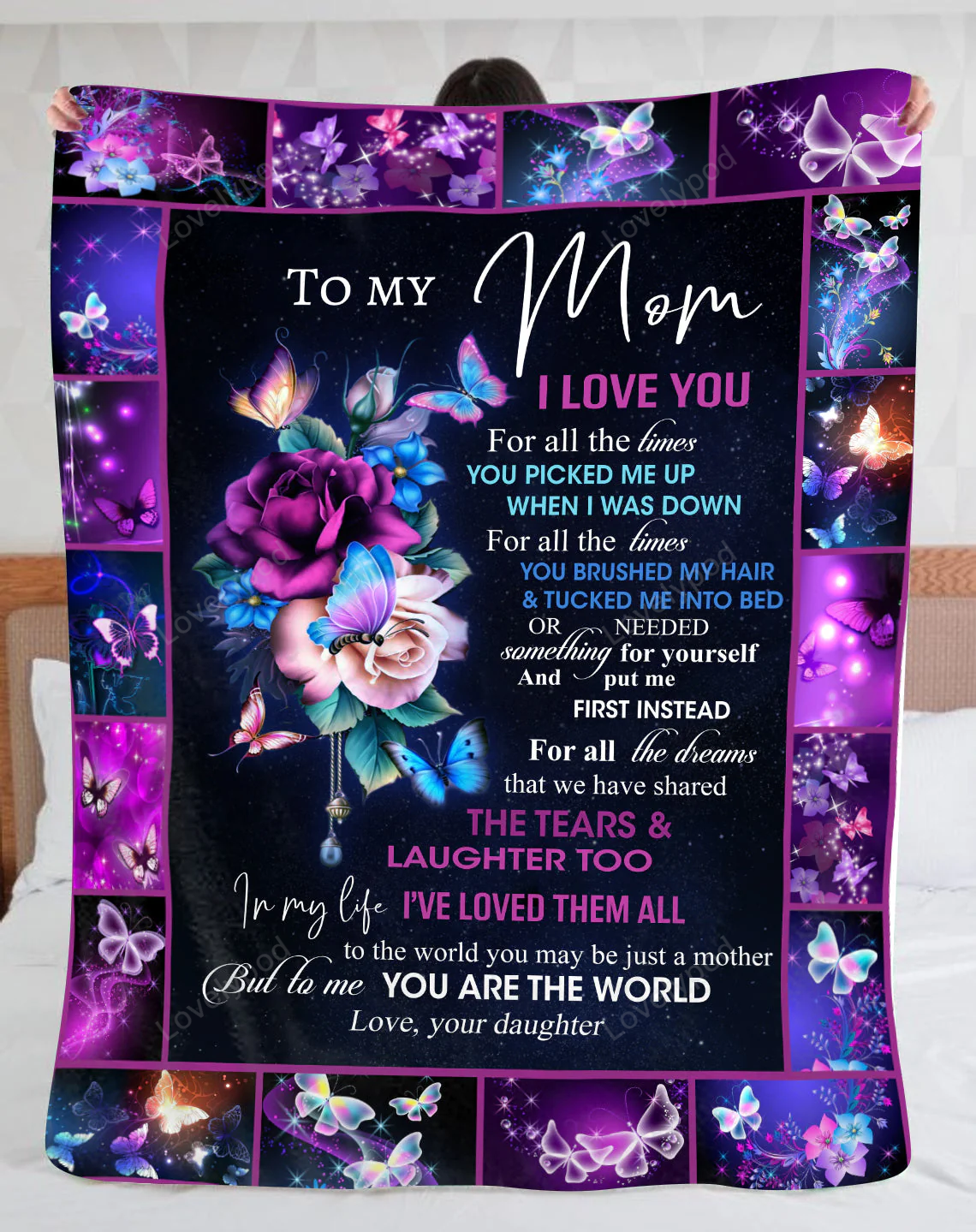 Special Gift for Your Mom - From Daughter Blanket