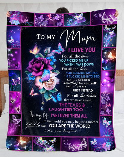 Special Gift for Your Mom - From Daughter Blanket