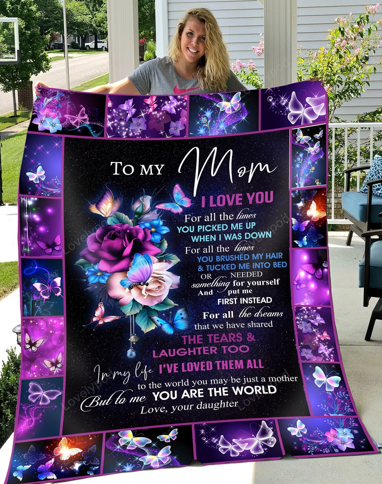 Special Gift for Your Mom - From Daughter Blanket