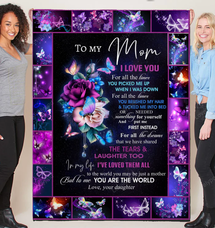 Special Gift for Your Mom - From Daughter Blanket