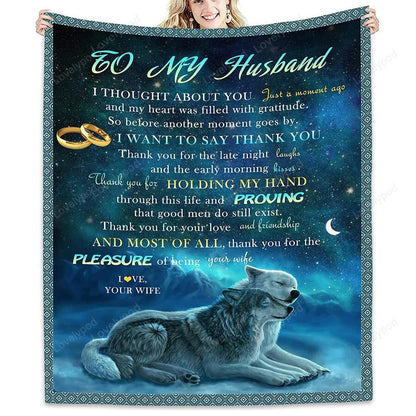 Special Gift for Your Husband - From Wife Blanket