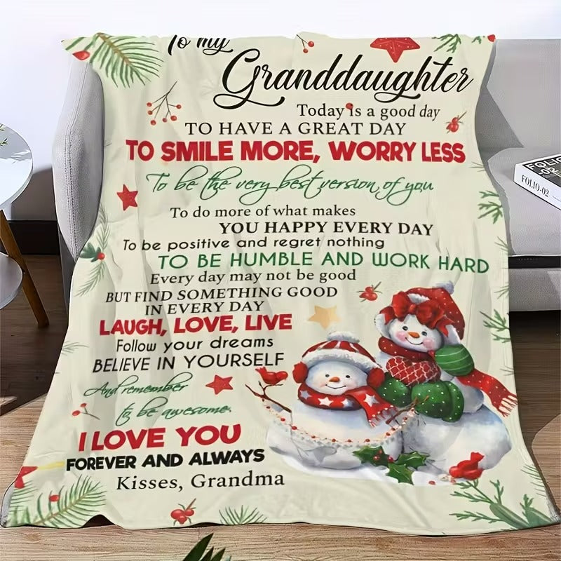 Special Gift For Your Granddaughter Blanket - From Grandma (SKUB11-35)