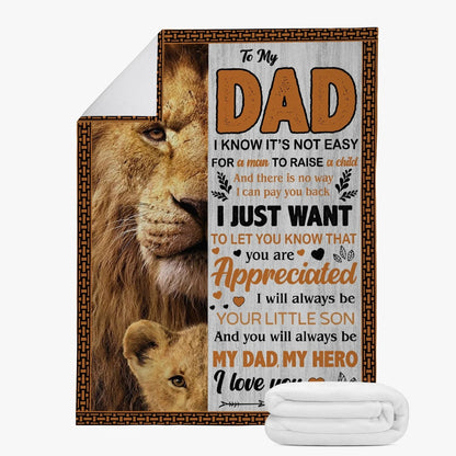 Special Gift for Your Dad - From Son Blanket