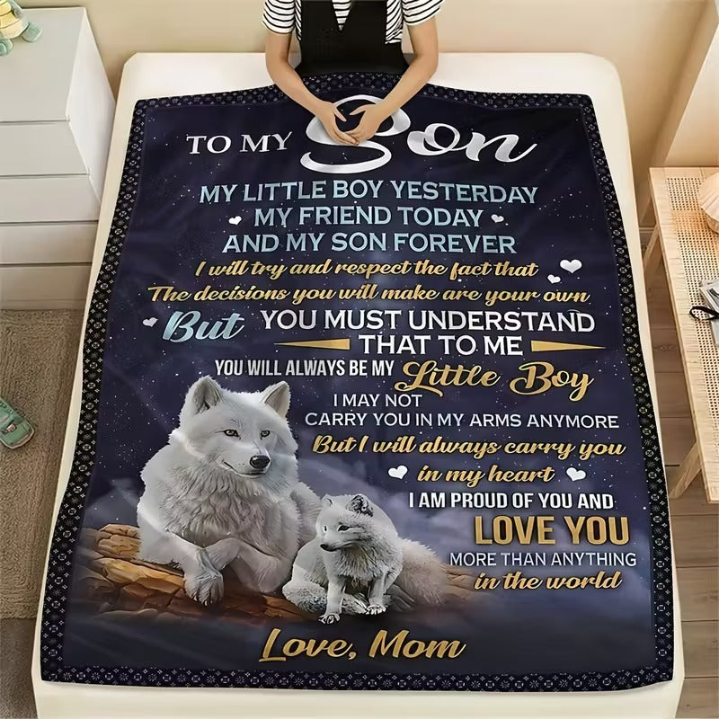 Special Gift For Your Son Blanket - From Mom