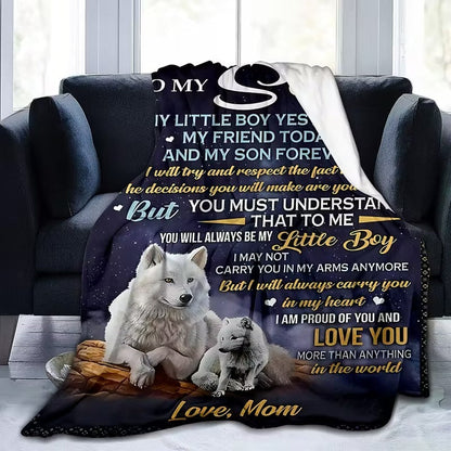 Special Gift For Your Son Blanket - From Mom03