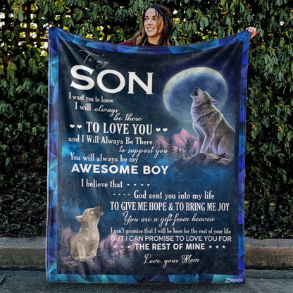 Special Gift for Your Son - From Mom Blanket
