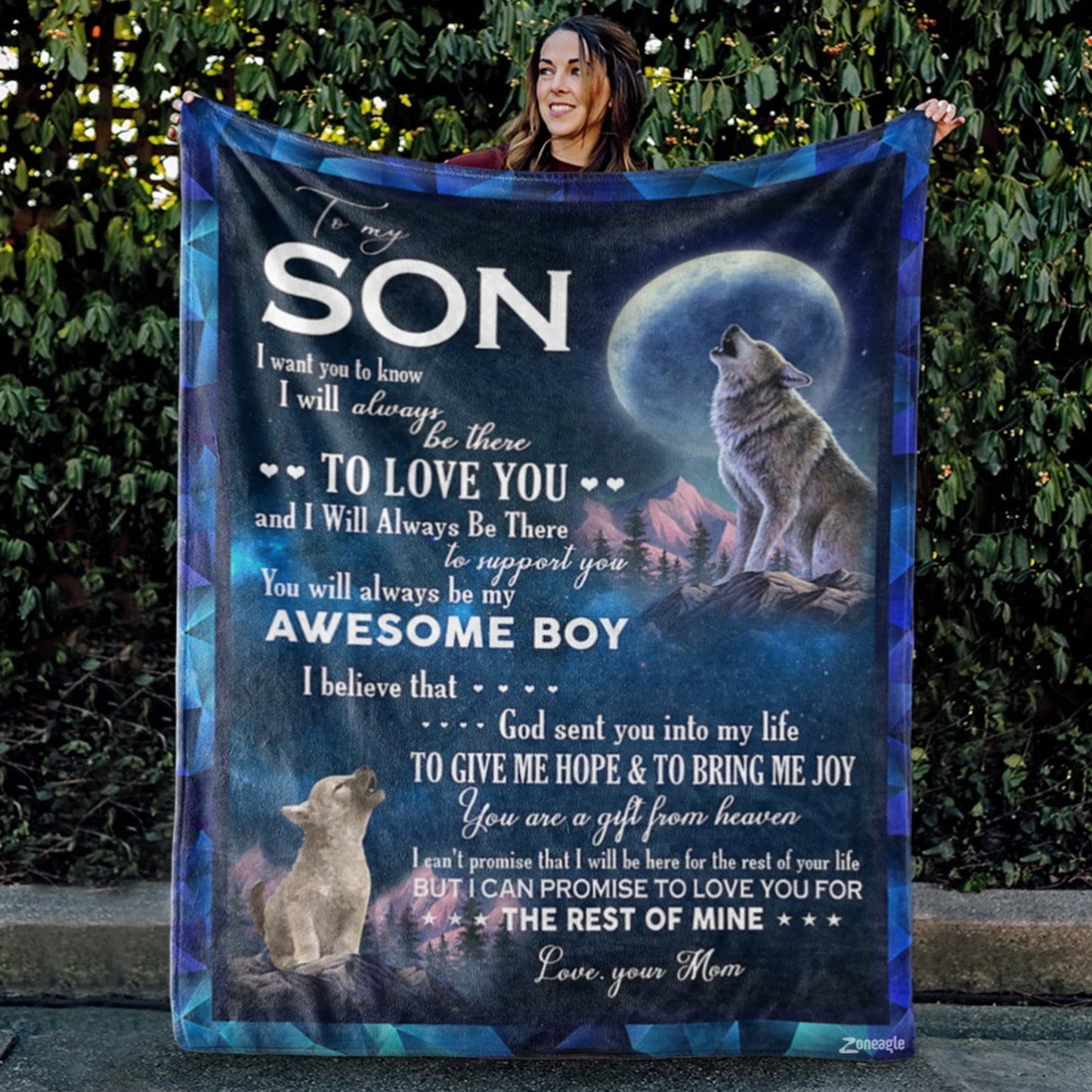 Special Gift for Your Son - From Mom Blanket