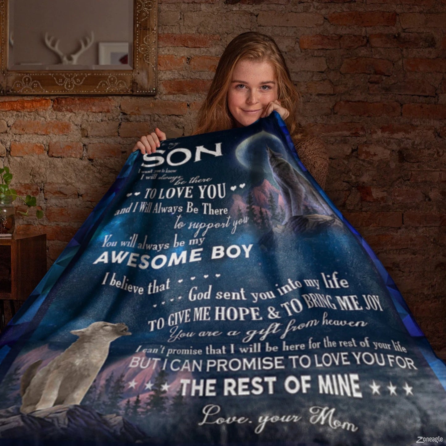 Special Gift for Your Son - From Mom Blanket