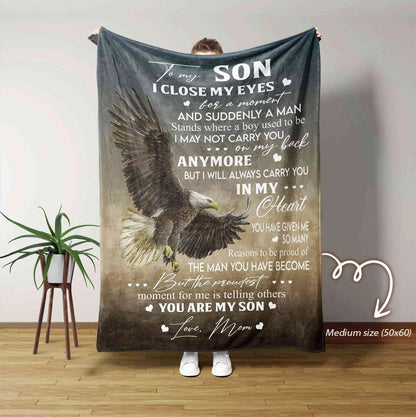 Special Gift for Your Son - From Mom Blanket