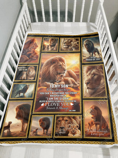 Special Gift for Your Son - From Mom Blanket