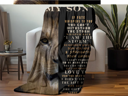 Special Gift for Your Son - From Mom Blanket