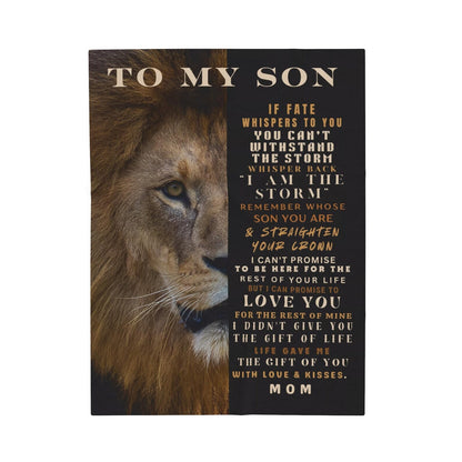 Special Gift for Your Son - From Mom Blanket