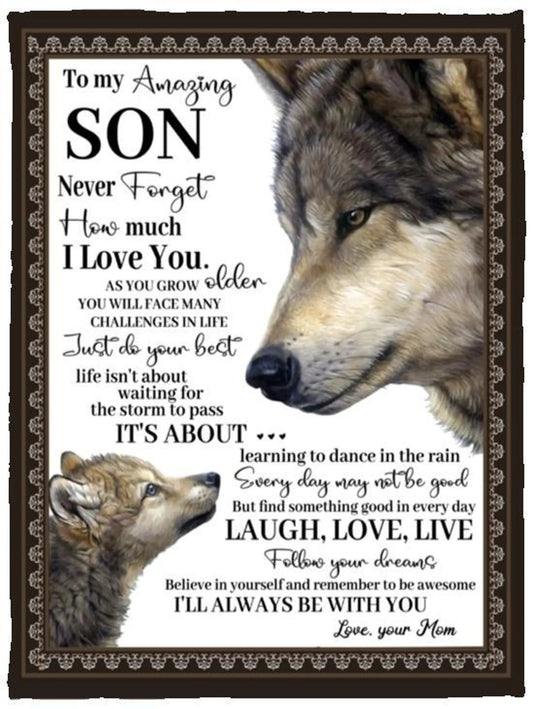 Special Gift for Your Son - From Mom Blanket